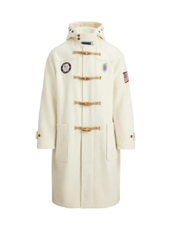 2026 Team USA Olympics Opening Ceremony White Toggle Coat