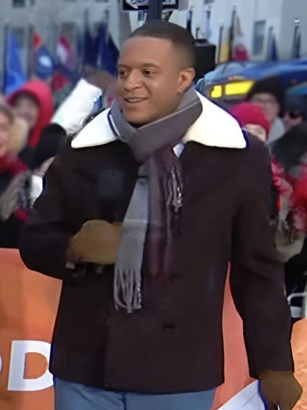 2026 The Today Show Craig Melvin Shearling Collar Jacket