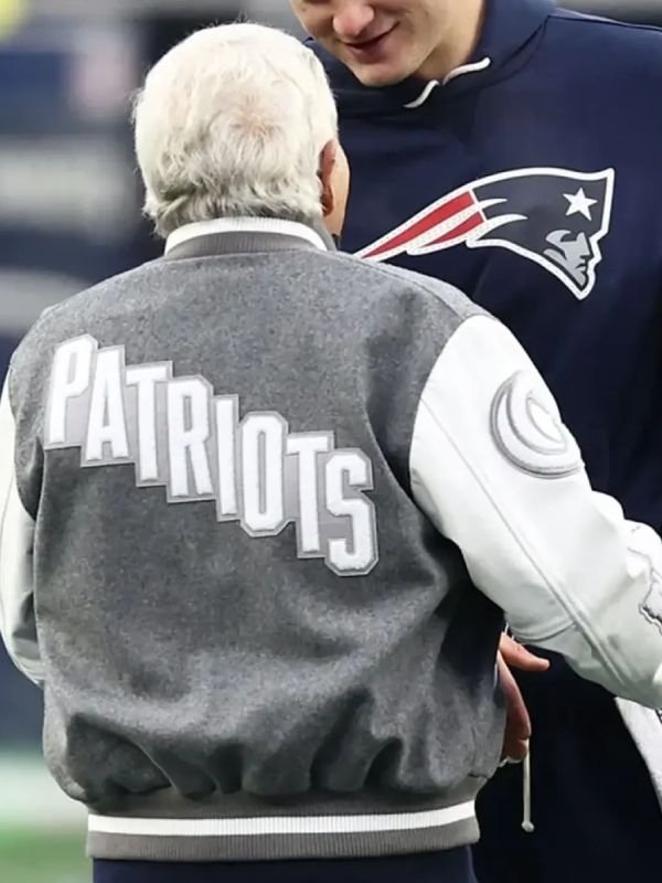 AFC Divisional Playoff Robert Kraft NE Patriots Letterman Jacket