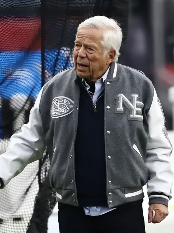 AFC Divisional Playoff Robert Kraft NE Patriots Varsity Jacket