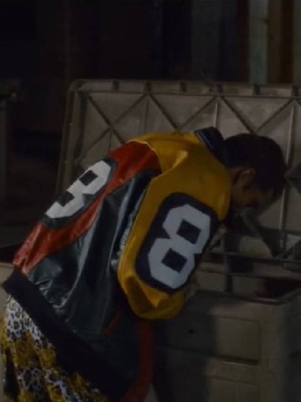 Eenie Meanie Karl Glusman Leather Printed Jacket