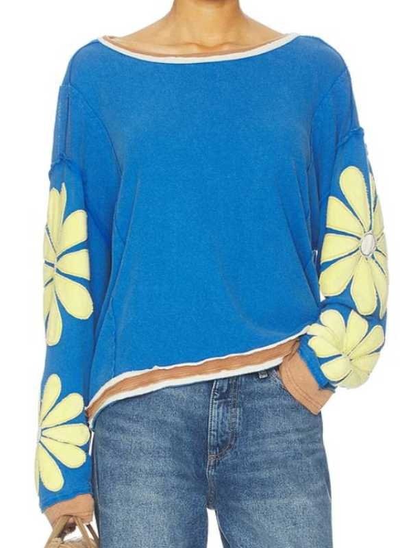 High Potential S02 Morgan Gillory Flower Sweater