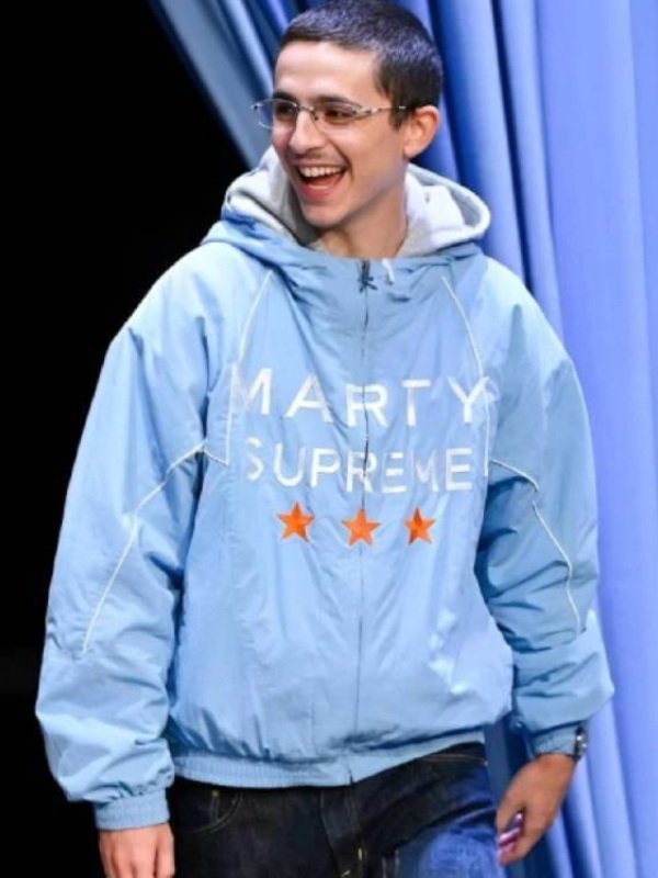 Marty Supreme Light Blue Jacket