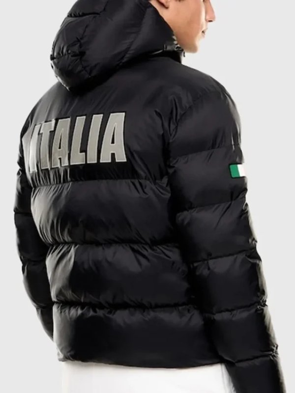 Milano Cortina 2026 Winter Olympics Italia Team Puffer jacket – Black