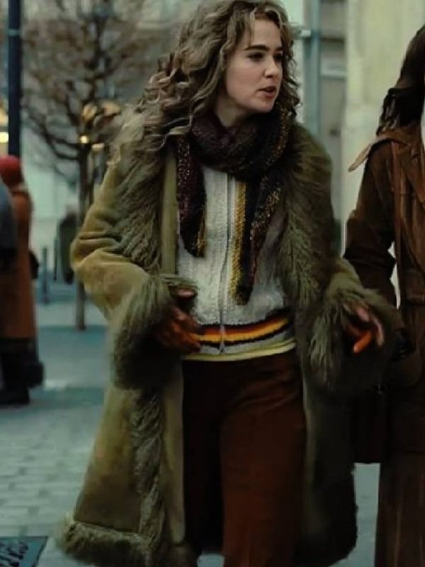 Ponies Haley Lu Richardson Fur Trim Suede Coat