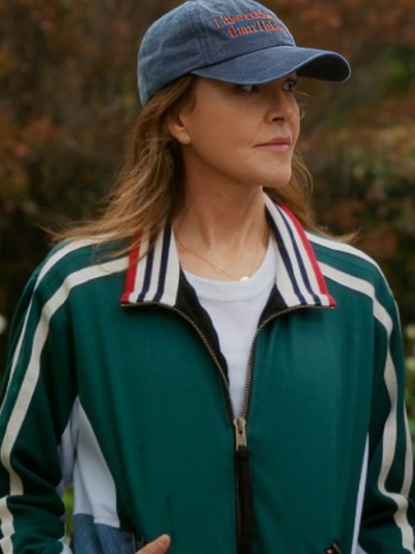 S03 Shrinking Christa Miller Denim Track Jacket
