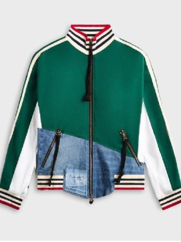 Season03 Shrinking Christa Miller Denim Track Jacket