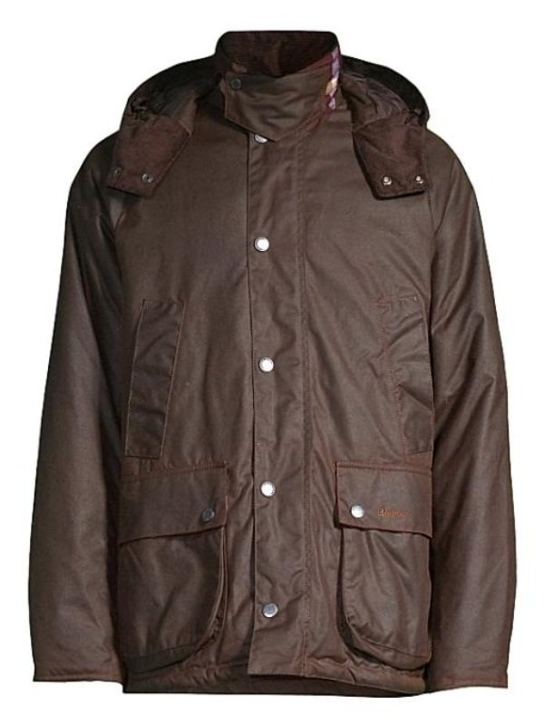 Season04 Industry Kit Harington Brown Waxed Jacket