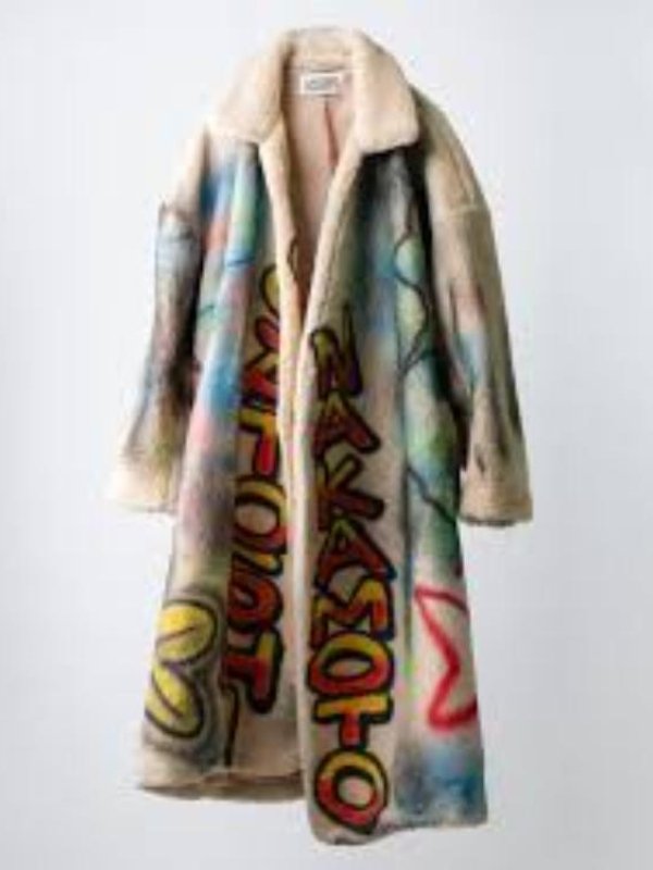 Season51 SNL Teyana Taylor Graffiti Long Coat