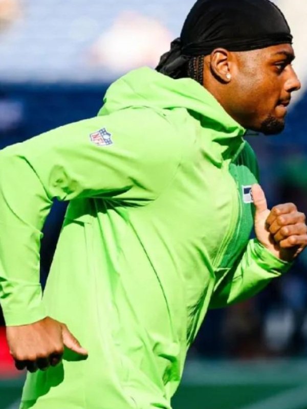 Seattle Seahawks Half-Zip Hooded Jacket-Green