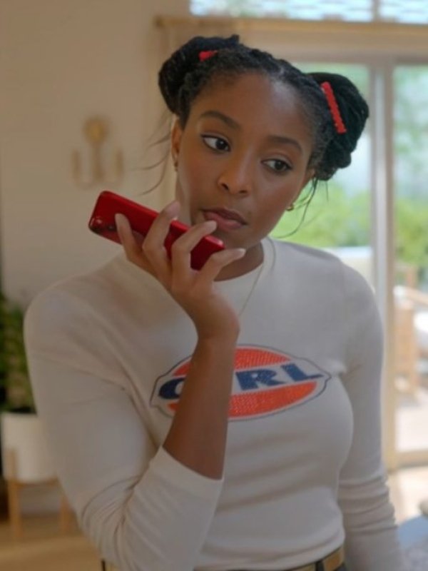 Shrinking Jessica Williams White 90s Baby Girl T-Shirt