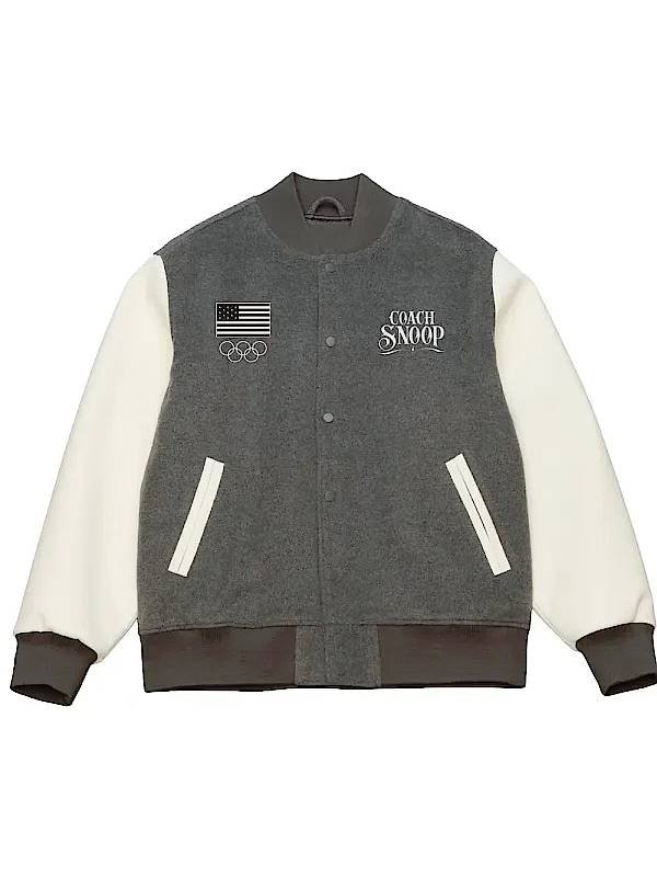 Team USA Coach Snoop Grey Varsity Jacket