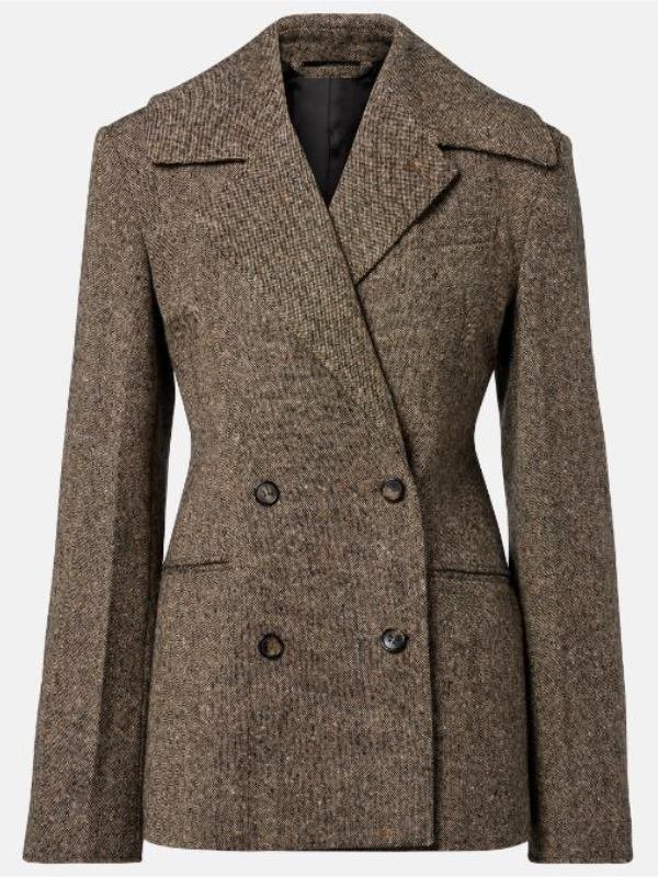 The Today Show 2026 Claire Foy Brown Double Breasted Jacket