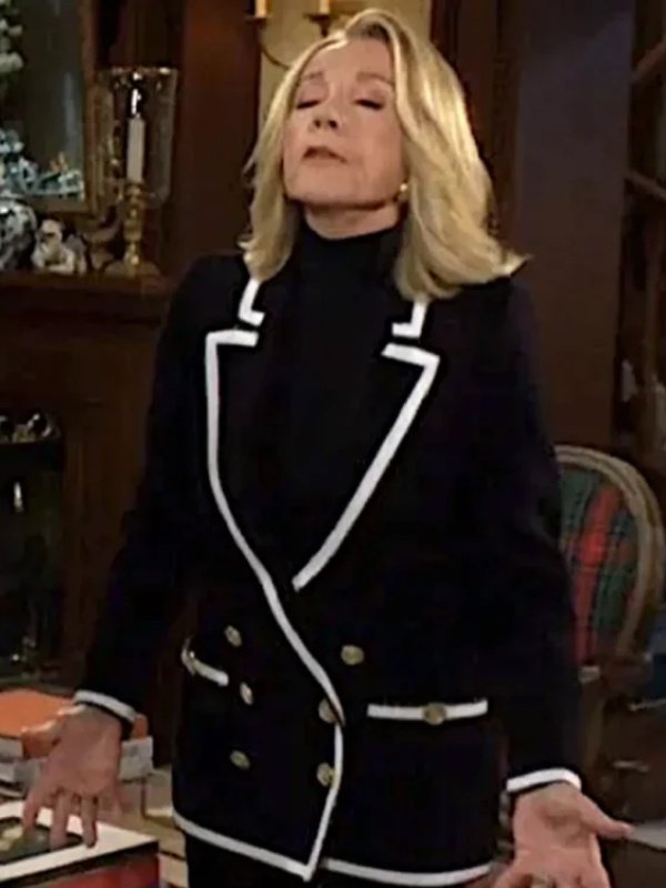 The Young And The Restless 2026 Nikki Newman Contrast Trim Blazer