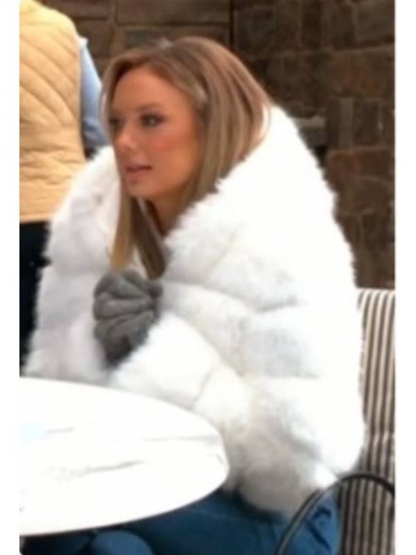 The Young and the Restless Abby Newman Fur White Jacket
