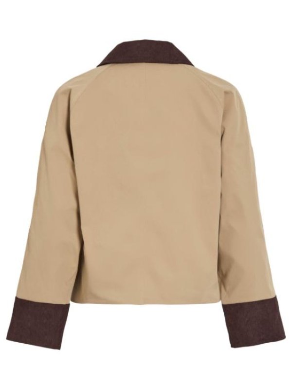 Viemelie Buttoned Jacket-Beige
