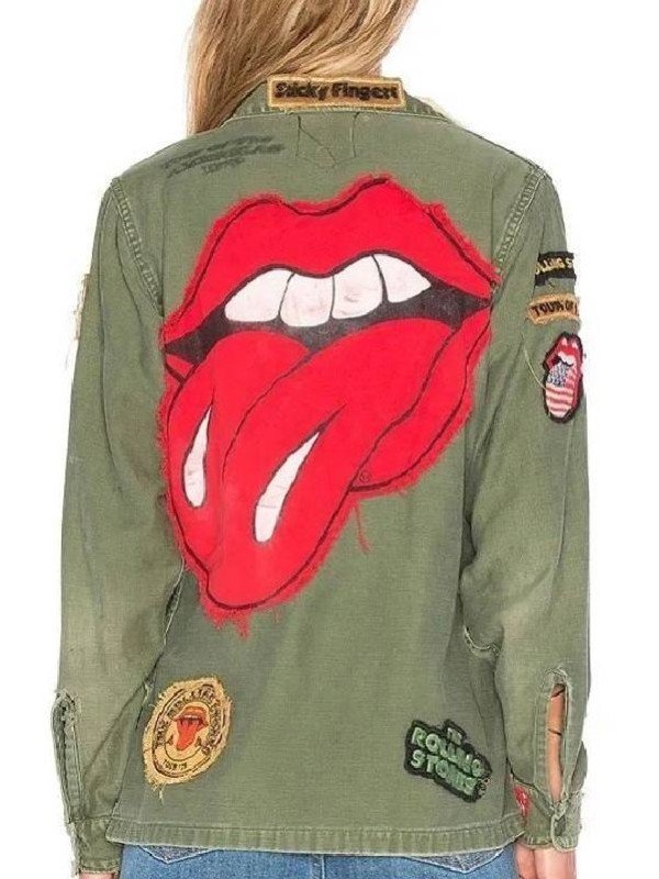 1975 Rolling Stones Army Green Cotton Jacket