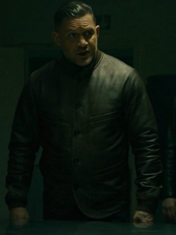 2025 MobLand Tom Hardy Black Leather Jacket