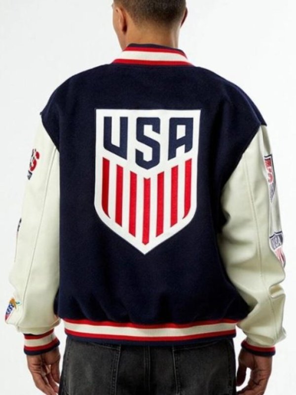 2025 Pacsun U.S. Soccer x Jeff Hamilton Wool Varsity Jacket-Recreation