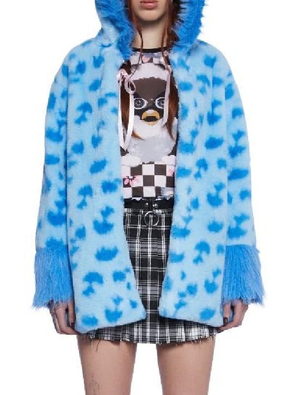 2026 How To Get To Heaven From Belfast Feeney Plush Coat-Blue