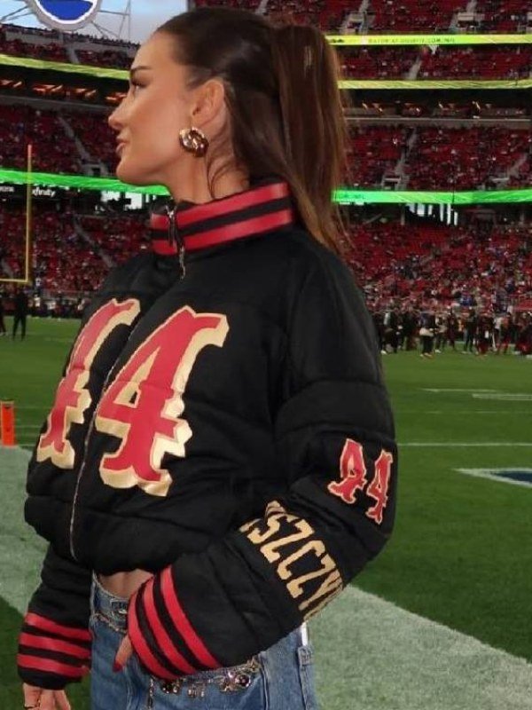 2026 Kristin Juszczyk SF 49ers Puffer Jacket