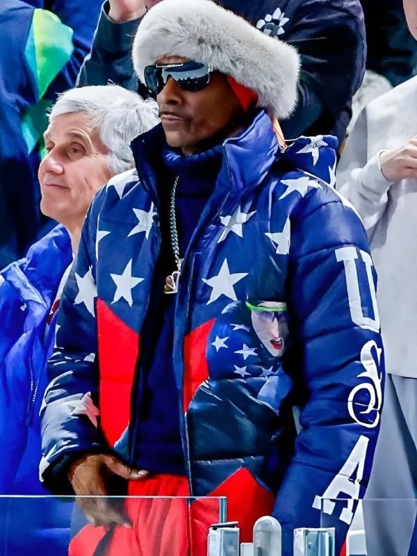 2026 Snoop Dogg Speed Skating Milano Cortina Olympics Blue Jacket