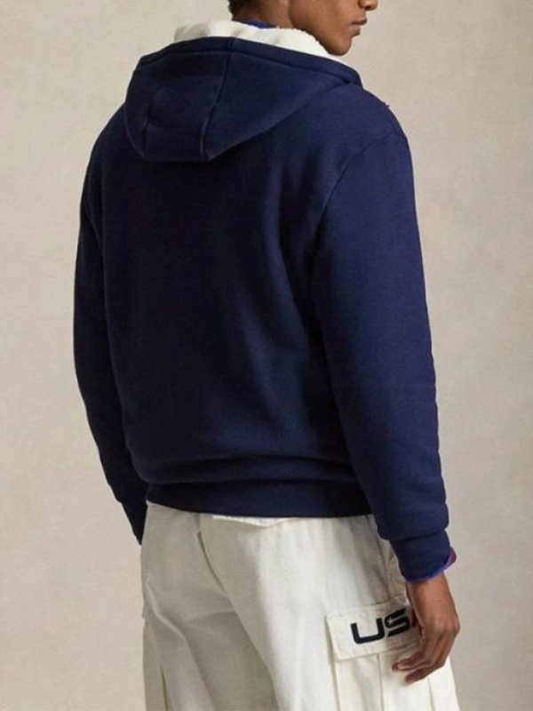 Recreated – Team USA Milano Cortina 2026 Winter Olympics Fleece Sherpa Hoodie