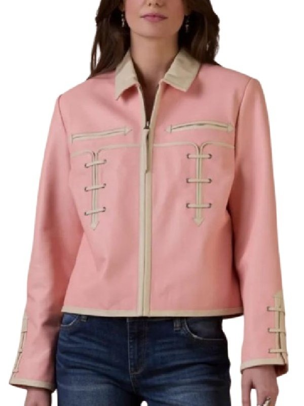 Rodeo Chaparral Leather Pink Jacket
