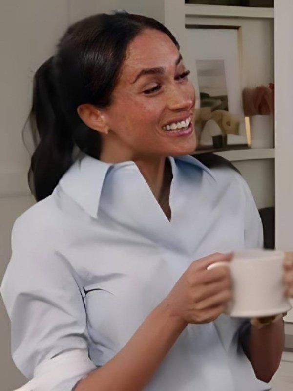 S02 With Love Meghan Meghan Markle Striped Shirt