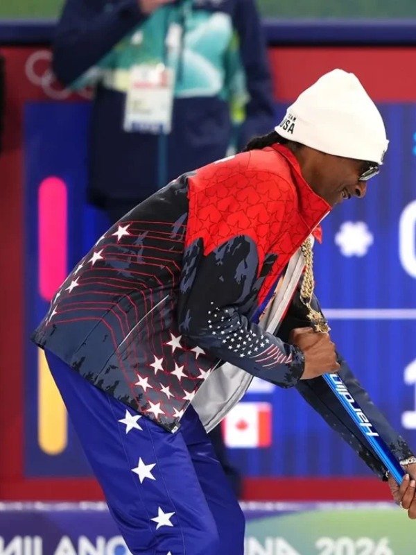 Snoop Dogg Curling Milano Cortina 2026 Winter Olympics Jacket