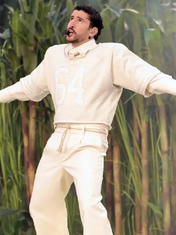 Super Bowl 64 on Bad Bunny Cream Shirt