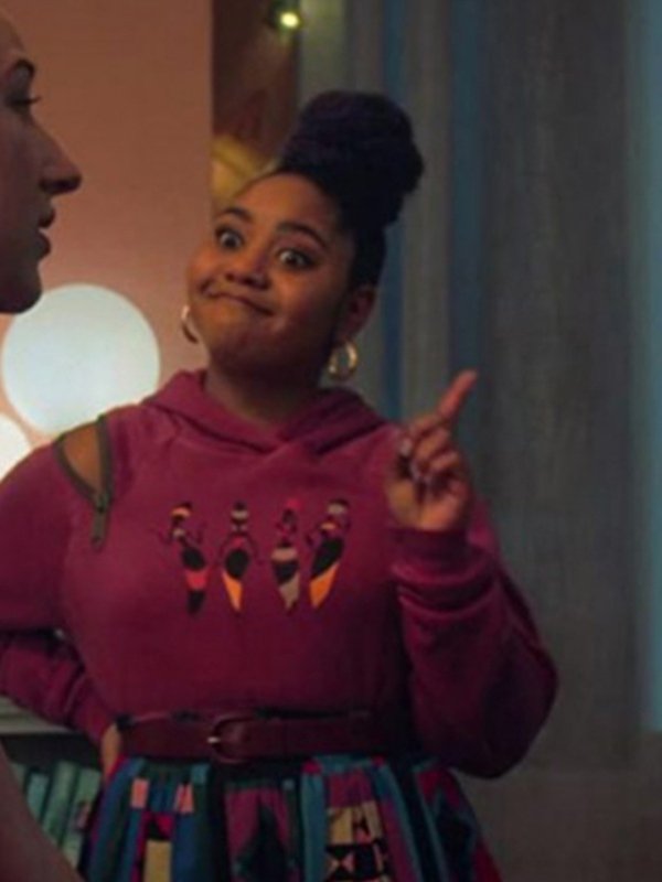 Tall Girl 2 Fareeda Marks Pullover Hoodie-Purpel