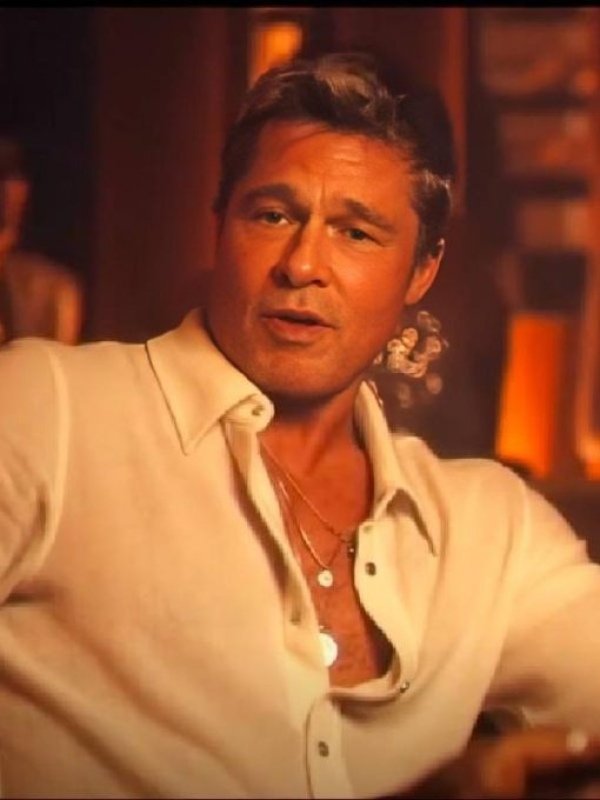 The Movie F1 2025 Brad Pitt White Shirt