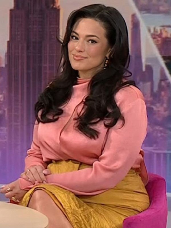 The Today Show Jenna & Sheinelle 2026 Ashley Graham Pink Keyhole Blouse