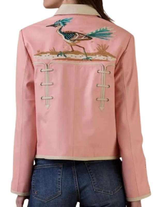 Women’s Rodeo Chaparral Pink Leather Jacket