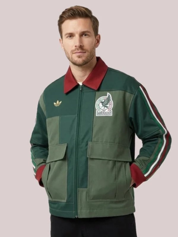 2026 The Mexico Adidas Mexico Work Jacket-Green