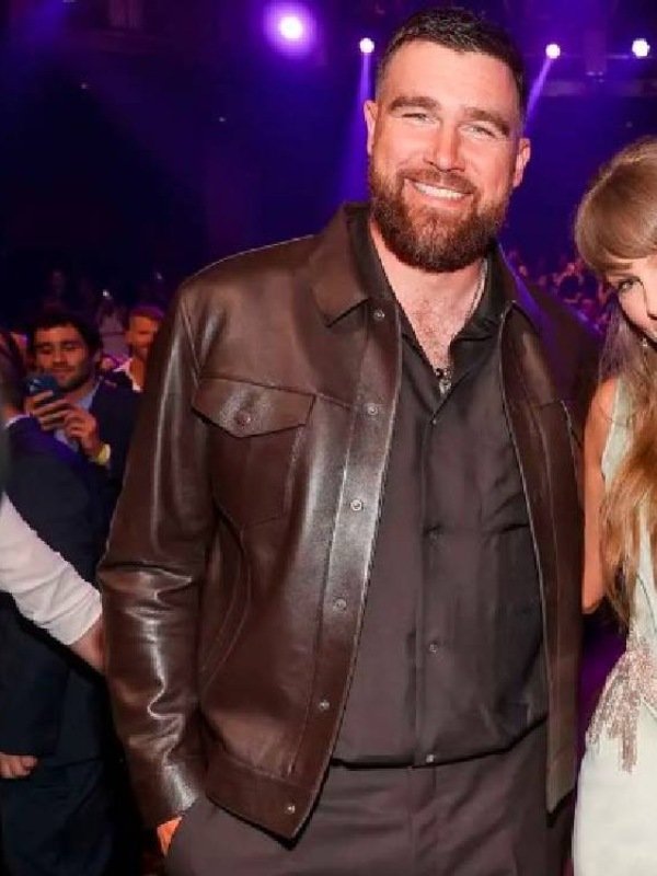 2026 Travis Kelce iHeartRadio Music Awards Leather Jacket