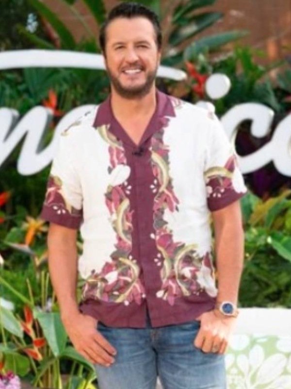 American Idol S24 Luke Bryan Floral Shirt