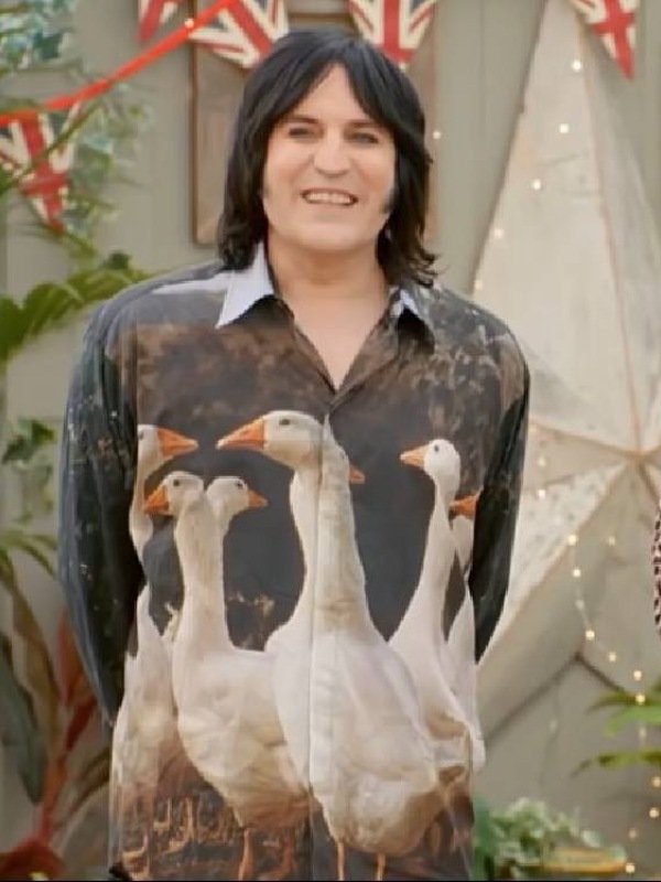 Great Celebrity Bake Off S9 Noel Fielding Geese Printed Shirt