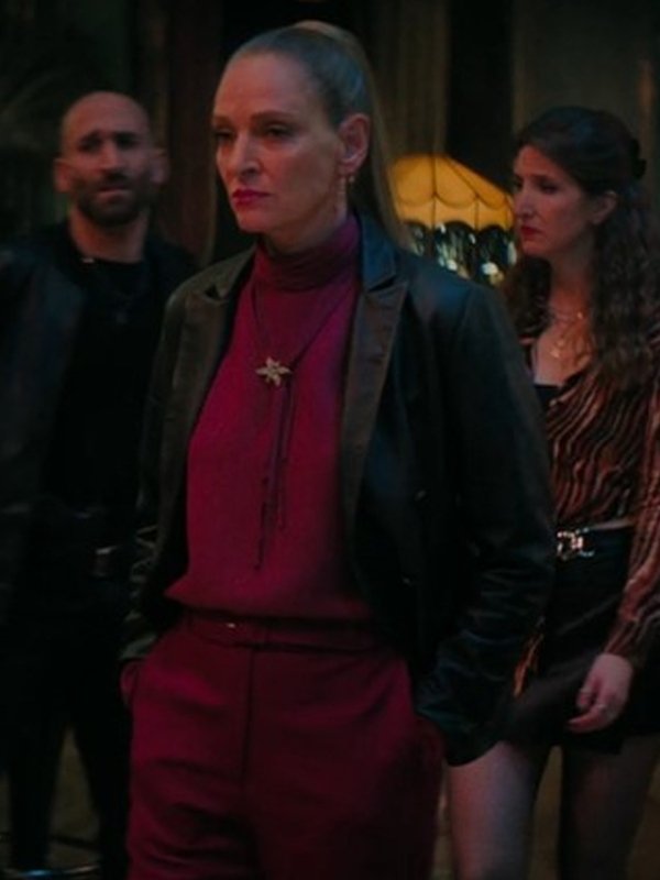 Pretty Lethal 2026 Uma Thurman Black Blazer