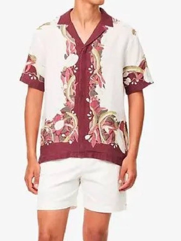 S24 American Idol Luke Bryan Floral Shirt