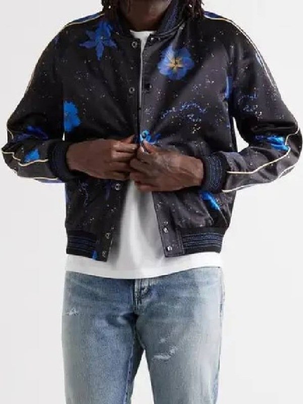 The Jennifer Hudson Show Ken Jeong Bomber Jacket-Floral Print