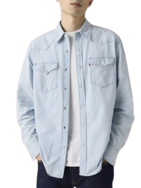 2026 Marshals Luke Grimes Light Western Shirt-Blue