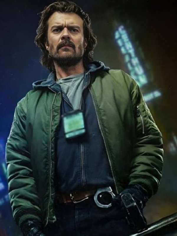 2026 Snake Killer Pilou Asbæk Green Bomber Jacket