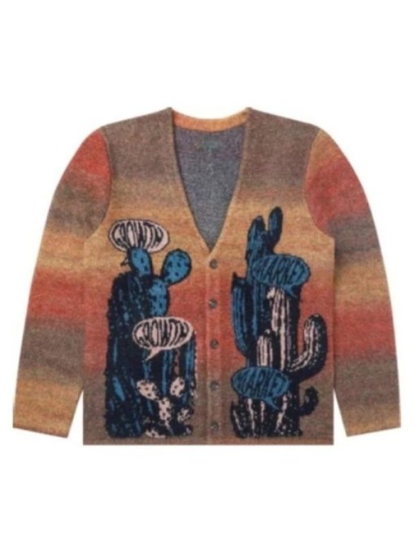 Curb Your Enthusiasm J.B. Smoove Cactus Cardigan-Tree