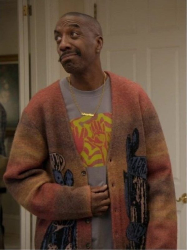 Curb Your Enthusiasm J.B. Smoove Cactus Tree Cardigan