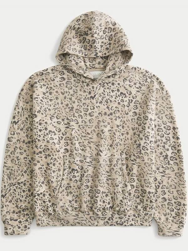 Hollister Leopard Pullover Hoodie (1)