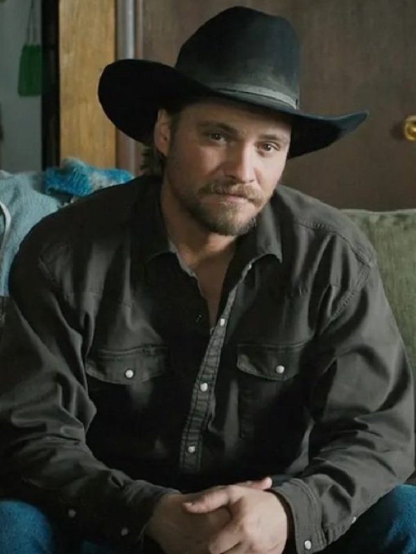 Marshals Kayce Dutton Denim Western Black Shirt