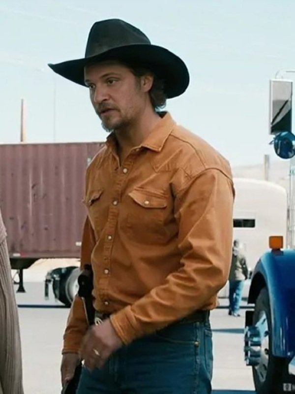 Marshals Kayce Dutton Orange Denim Shirt