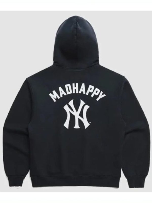 Recreation-Unisex Madhappy New York Yankees Navy Blue Fleece Hoodie